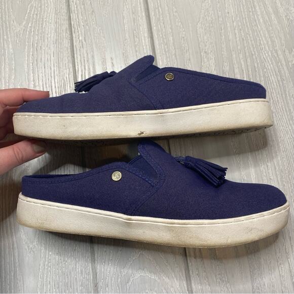 Spenco Women's Celine Blue Slide Tassel Mules Size 9 - Picture 8 of 8